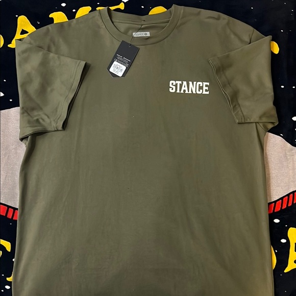 Stance Green Short Sleeve Tee with Classic Crew Neck - Picture 1 of 6